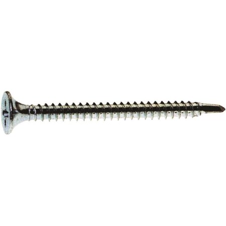 Pro-Twist Self-Drilling Screw, #6 x 1-1/4 in, Zinc Plated Steel Bugle Head Phillips Drive, 6 PK NSDZ1145